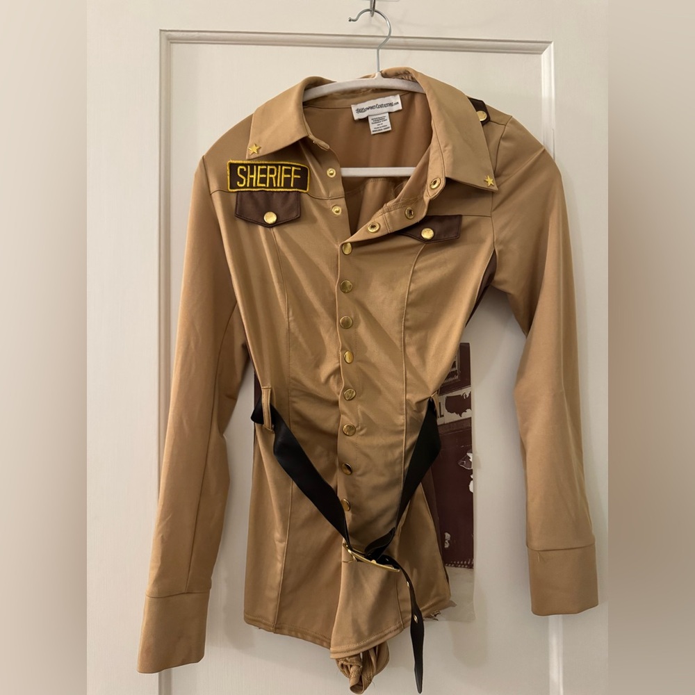 Sheriff Costume Shirt with Badge